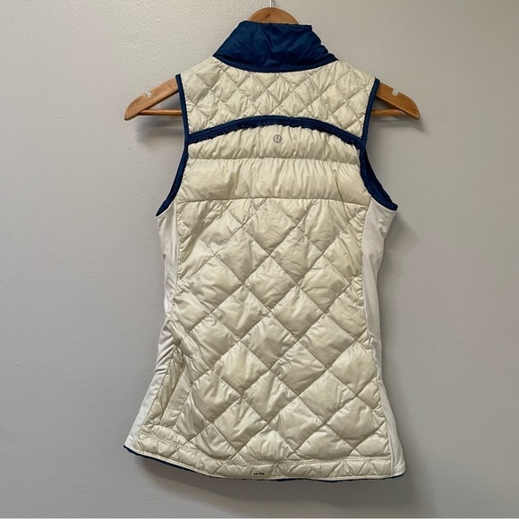 Lululemon What The Fluff Goose Down Limitless Blue Vest 4 - Picture 8 of 14
